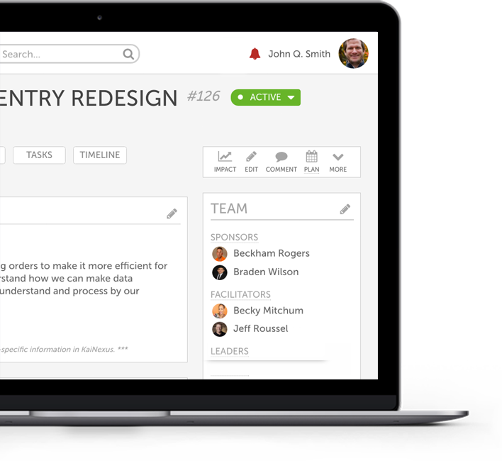 KaiNexus continuous improvement software