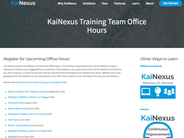 Training Team Office Hours Library